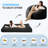  Striped Style Giant Bean Bag Chair Bed For Adults, Convertible Adult Beanbag From Lazy Chair To Floor Mattress, Large Round Bean Bag Lazy Sofa With High-density Foam Filling, Machine Washable-1740196534-1740196529