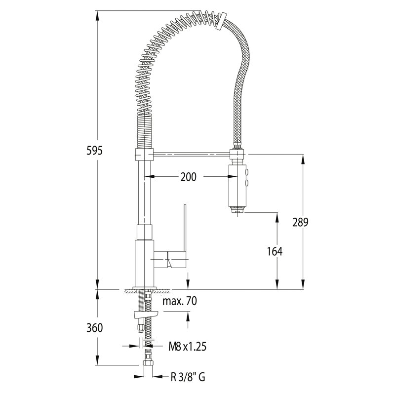 Belfry Bathroom Shirlee Pull Down Kitchen Faucet
