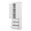 Grande armoire de rangement avec trois tiroirs, un organisateur d'espace efficace pour la salle de bain et le bureau