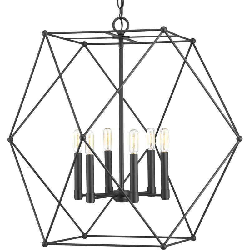 Luminaire suspendu géométrique à 6 lumières Cecere