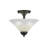 Semi-Flush 2 Bulbs With 12" Gold Ice Glass-32464324