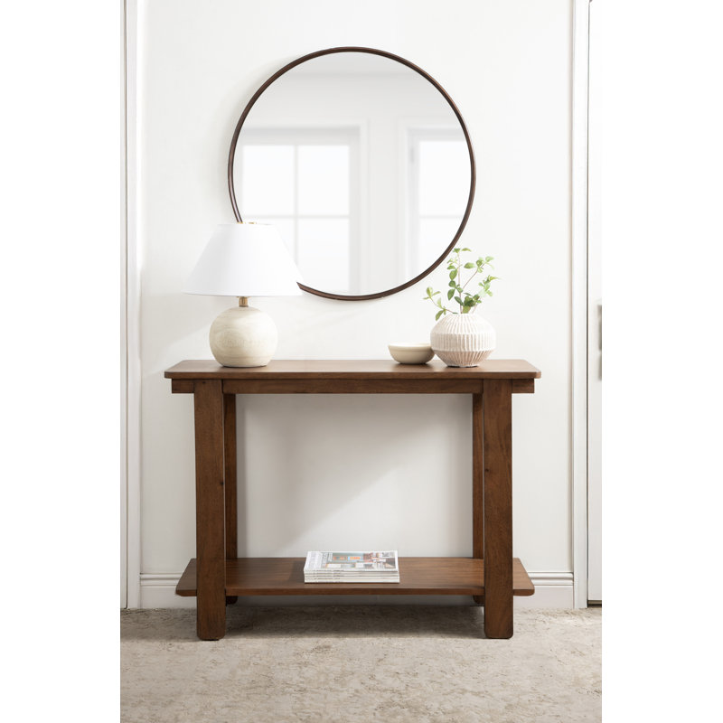 Console Aamnah, Bois brun foncé