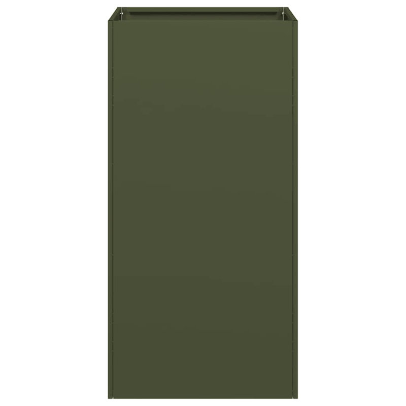 Metal Planter Box, Olive Green