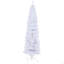 Arbre de Noël artificiel mince 7,5 pi avec base en métal pliable