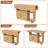 Modern Multifunctional Folding Kitchen Island Table with Storage Shelves and Rolling Wheels for Small Spaces-1870799697
