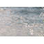 Tapis unique argent, bleu et rose de 2 pi 7 po x 10 pi One-of-a-Kind