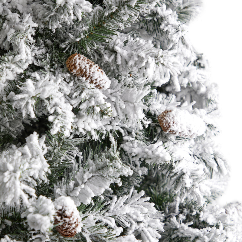 Lighted Artificial Pine Christmas Tree, 9' H