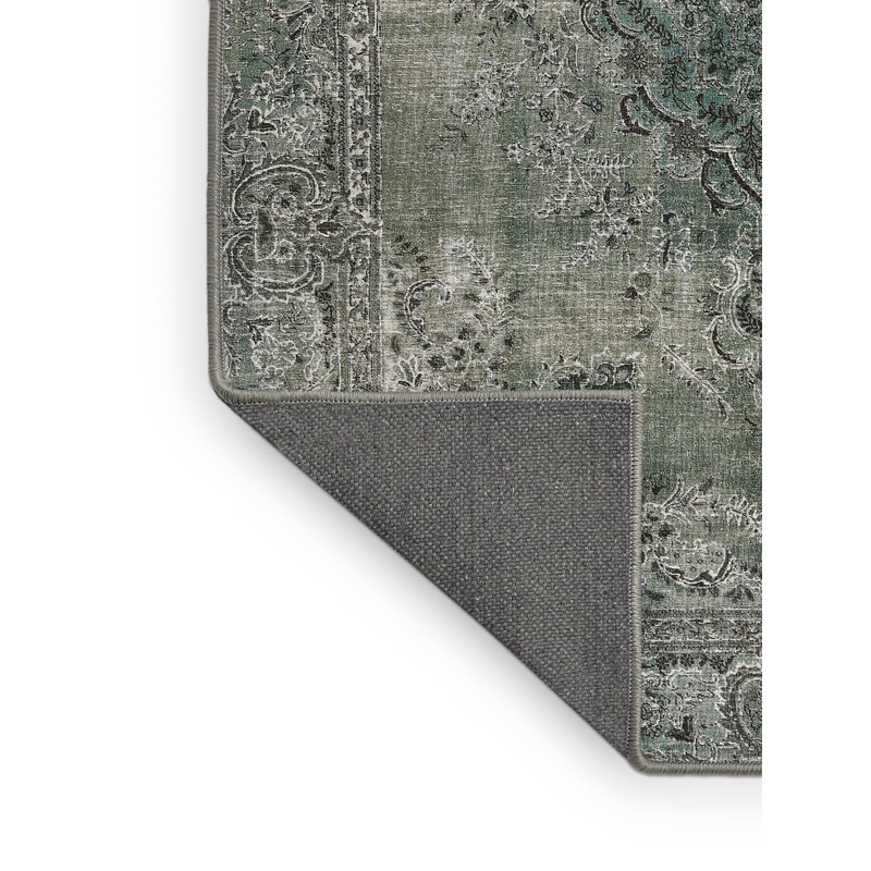 Tapis contemporain gris / gris anthracite, Rectangle 7 pi x 10 pi