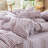 MooMee Gingham Duvet Cover Set 100% Washed Cotton Linen Like Lightweight-117586343-121465078