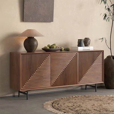 Simple and elegant minimalist entrance cabinet
