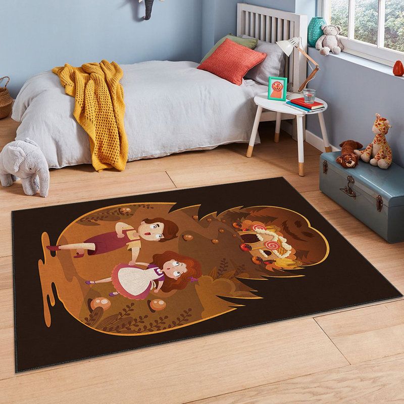 Tapis luxueux en polyester, 5,2 x 7,5 pi | Éponge stratifiée anti-dérapante 740 g / m² pour plus de durabilité | Antibactérien, facile à nettoyer, lavable à la machine à 86 ° F, superbe impression numérique sur tissu de velours
