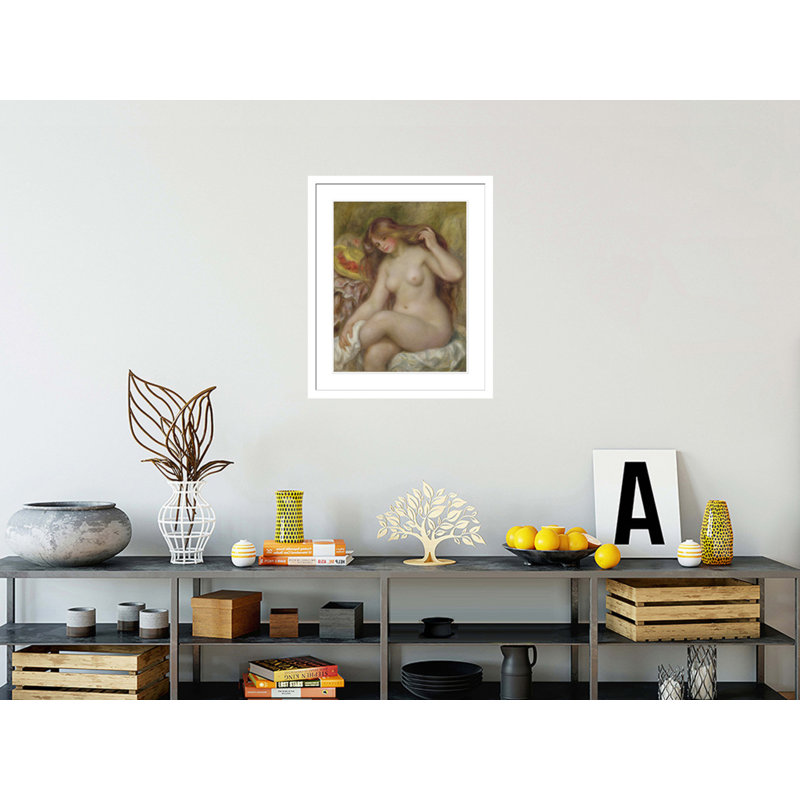 «Bather» par Pierre-Auguste Renoir, impression giclée sur cadre, H 28,27 po x l 23,5 po