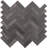 Highland 1" x 3" Basalt Chevron Mosaic Wall & Floor Tile