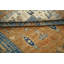 Tapis beige clair en laine noué à la main 5,5 pi x 8 pi de style tribal turc