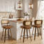 Lucania Swivel Upholstered Counter & Bar Stool-377456196-362399370-347569301