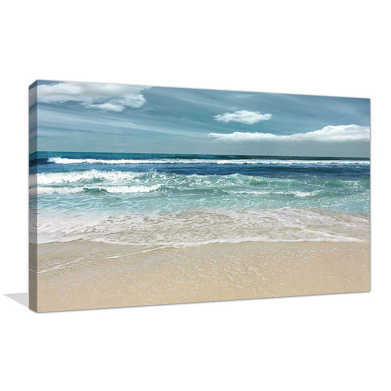 Symphonie de la mer par Nan - photographie, H 36 po x l 60 po x P 1,5 po, Toile tendue