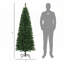 Arbre de Noël artificiel mince non éclairé de 6 pi avec branches réalistes, parfait pour les espaces compacts et l'installation facile-335524163