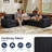 Clitheroe 98.7" Wide L-Shaped Corner Corduroy Modular Sectional Sofa With Multifunctional Ottoman-2086273858