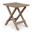 Table d'appoint pliante en plastique Ebern Designs Adirondack, 2 pièces, taupe