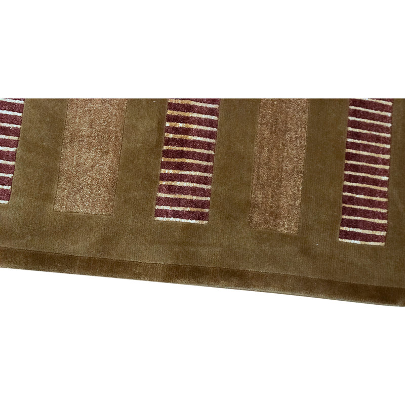 Hand Knotted Area Rug in Brown
