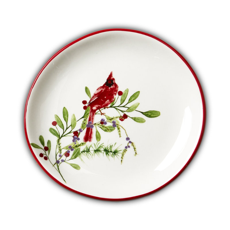Winter Cardinal Appetizer Plate