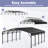 20 Ft. W X 20 Ft. D Heavy Duty Carport with Galvanized Steel Roof-122615438