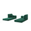 Lit confortable convertible de 78,8 pouces avec plancher de bloc de pudding modulaire - debout pour le salon et la chambre à coucher, tissu en velours côtelé lavable amovible, profondeur d'assise de 70 cm, formes variables, trois