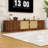 Mid-Century Modern TV Stand with Fluted Doors, Rattan Accents, Adjustable Shelves and Cable Management