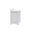 Meuble-lavabo de comptoir en marbre blanc Carrara de 30 po avec robinet et miroir Derby-29273783