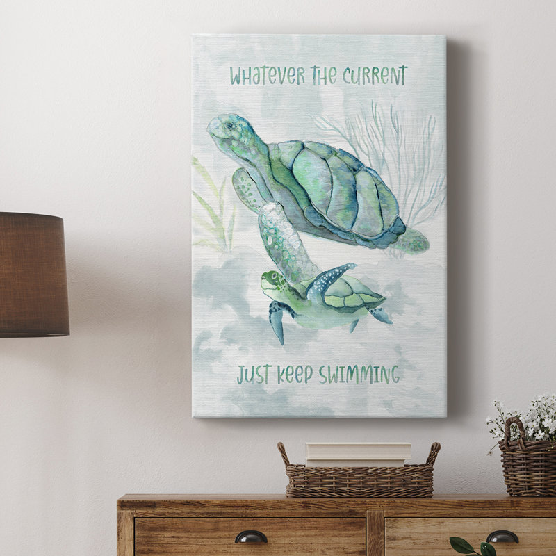 Turtle Family II - galerie sur mesure, H 12 po x l 8 po