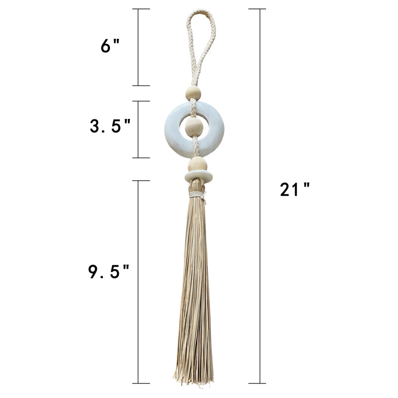 Lily''s Living 22" H Brown Marble Tassel