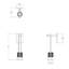 Suspenders® 1 - Light LED Armed Sconce
