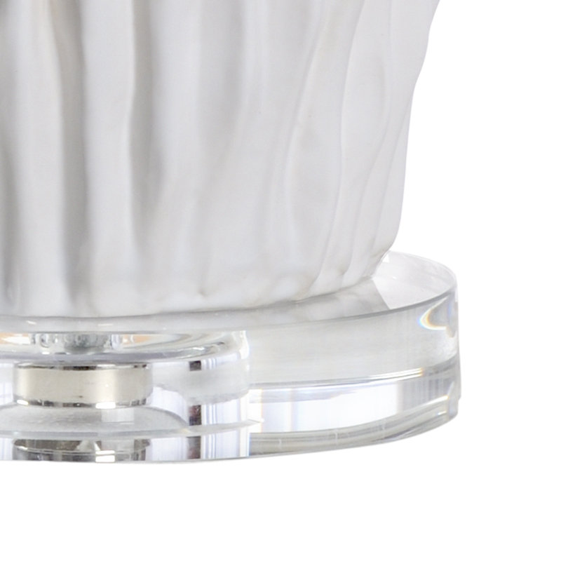 Larry Laslo Table Lamp, White Glaze