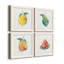 Happy Lemon - ensemble de 4 peintures sur toile encadrées-60149328-60149329