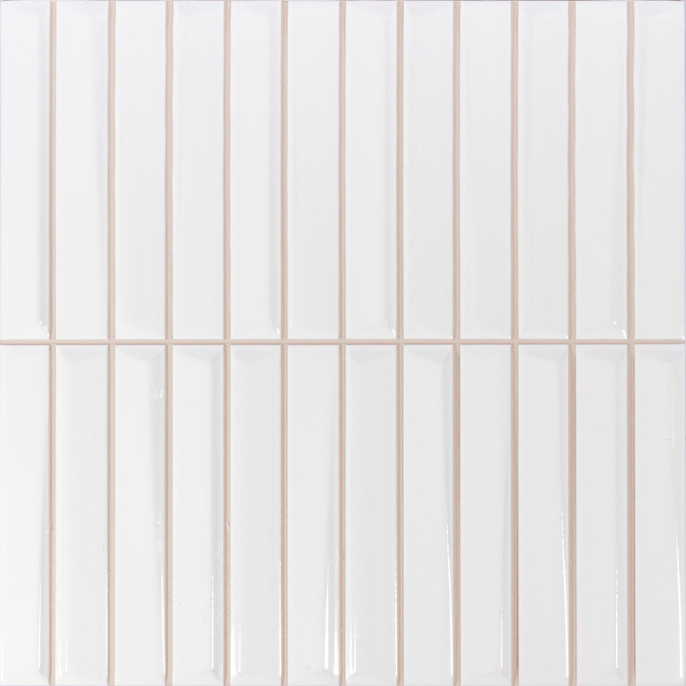 Bliss Bars Wall Tile, White