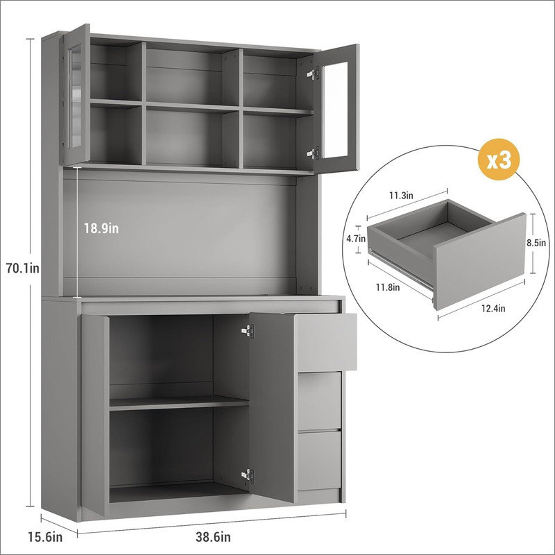 177.8cm Kitchen Pantry