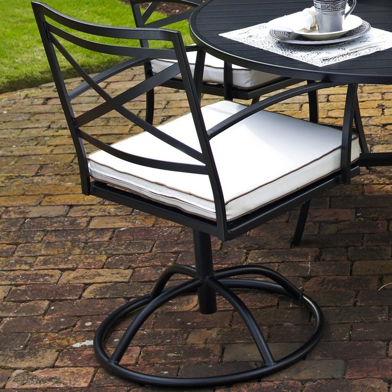 Chaise de patio pivotante avec coussin Millom, Cerise Dorsett