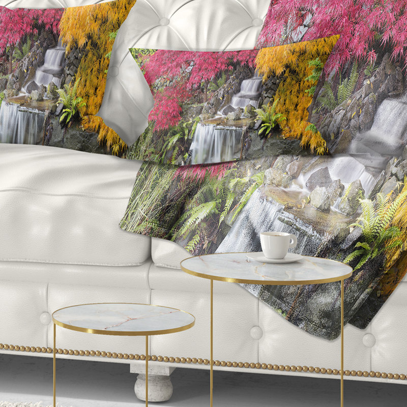 Coussin Floral, Rectangle, 12 po x 20 po
