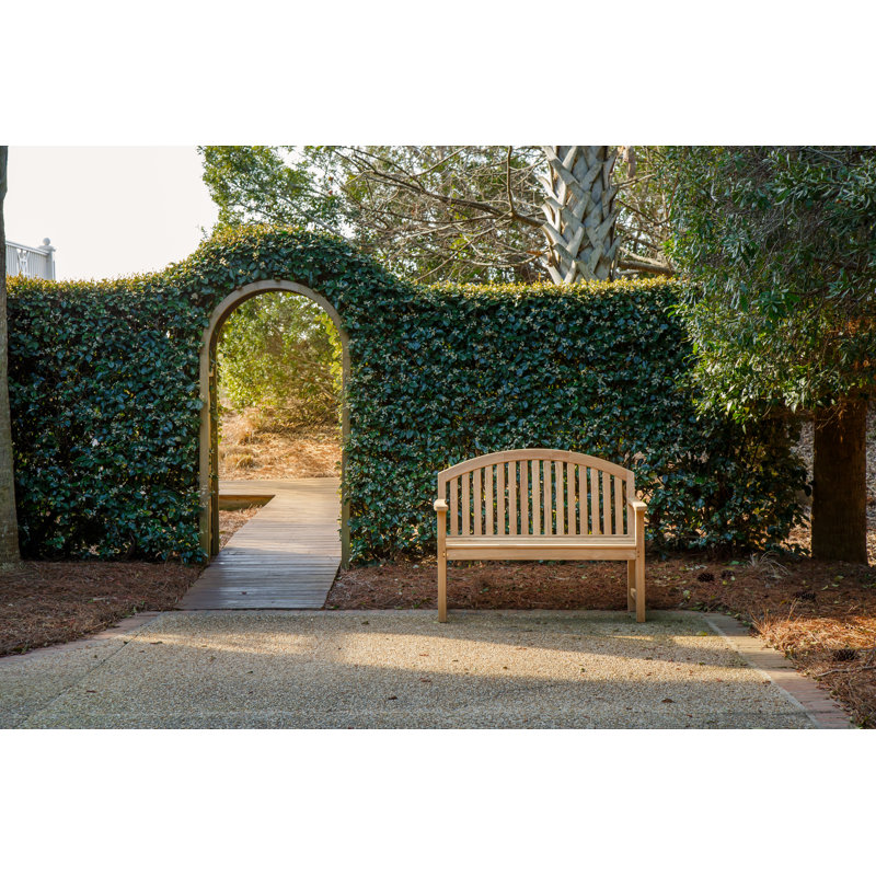 Banc de jardin en bois Brecken, H 40 po x l 49 po x P 27 po