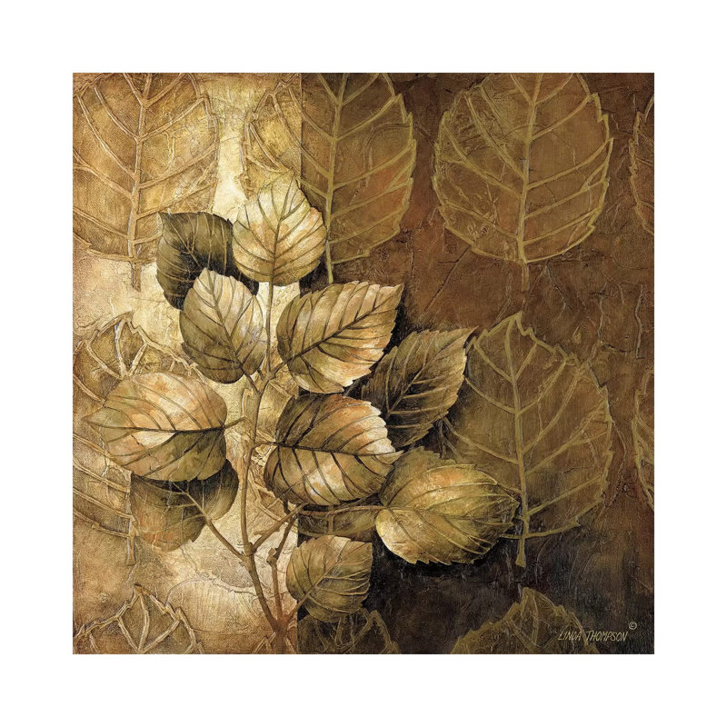 Leaf Patterns III by Linda Thompson - Wrapped Canvas Painting, 93.98 cm H x 93.98 cm W