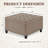 Large Square Storage Ottoman With Wooden Legs, Upholstered Button Tufted Coffee Table-1405375739