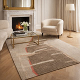 Briton Geometric Area Rug in Beige