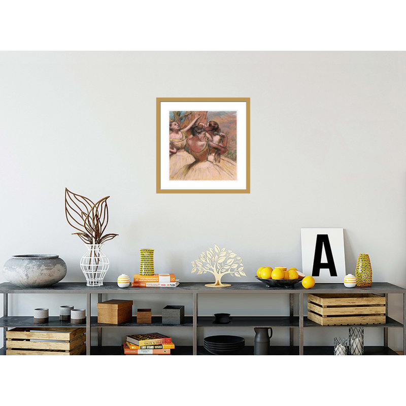 «Three Dancers» par Edgar Degas, impression giclée encadrée, H 24,04 po x l 23,5 po