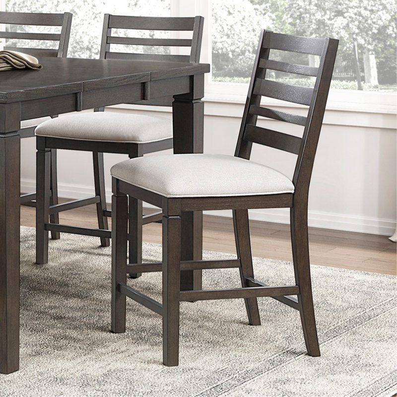 Ensemble de salle à manger de style classique avec table à finition espresso foncé et rallonge et chaises, 6
