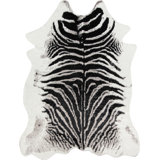 Acadia Animal Print Area Rug in Black