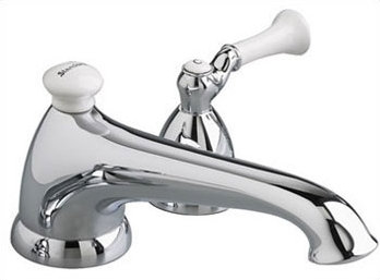 Standard 2 Handle Deck Tub Only Faucet, Polished Chrome