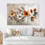 Fleurs de cerisier orange gris botanique VI - ensemble de reproductions d'art mural cerisier en fleurs-107213091-107213096