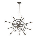 Olympus 12 - Light Sputnik Sphere Chandelier