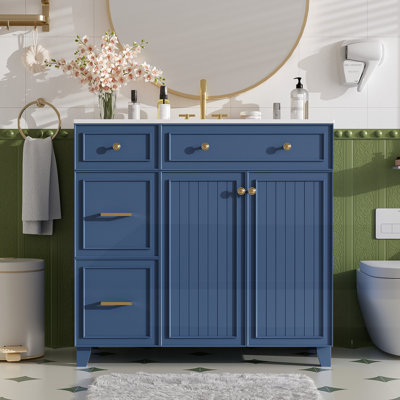 Meuble-lavabo 36 po avec lavabo en céramique