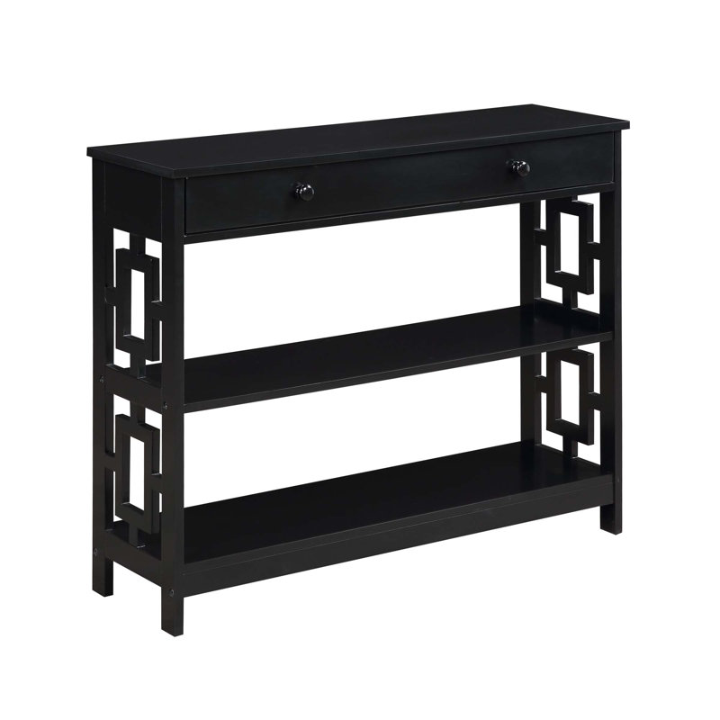 Console 39,5 po Yeprad, Noir, Noir, H 31,5 po x l 39,5 po x P 12 po